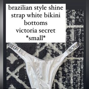 brazilian style bikini bottoms shine straps victoria secret